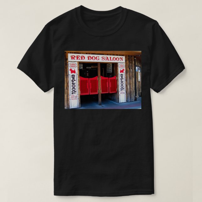 RED HUND SALOON JUNEAU ALASKA  T SHIRT (Design framsida)