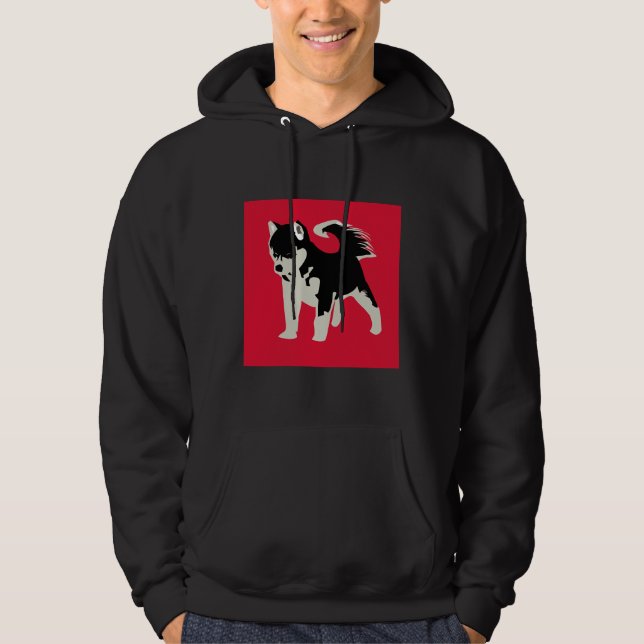 Red Husky Hoodie (Framsida)