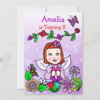 Red Hved Caucasian Fairy Birthday