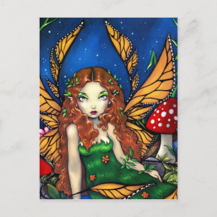 "Red Hved Fairy Queen" vykort