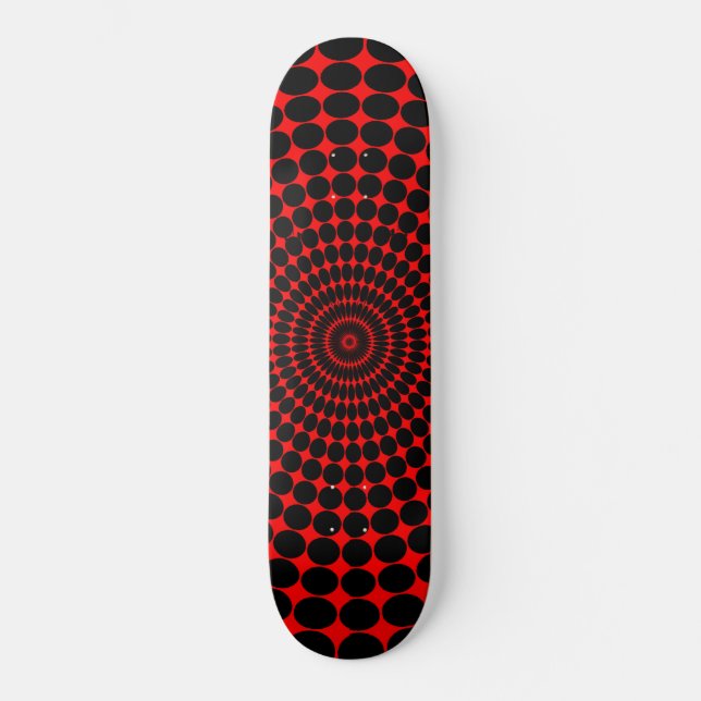 Red Hypno Skateboard (Framsida)