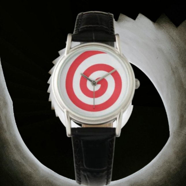 Red Hypnotizing Spiral Armbandsur (Skapare uppladdad)