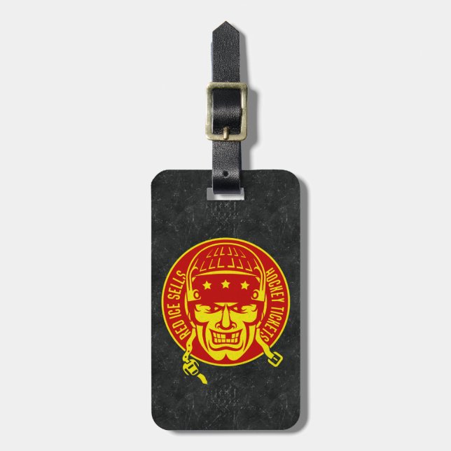 Red Ice Sells Hockey Biljett Luggage Tag Bagagebricka (Vertikal Framsida)