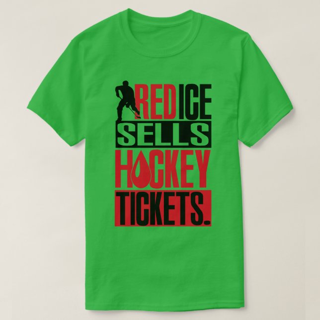 Red ice Sells hockey biljett T Shirt (Design framsida)
