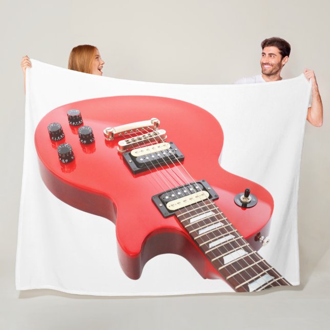 RED ICONIC ELECTRIC GUITAR FLEECEFILT (På plats)