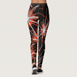 Red Impact Burst Leggings