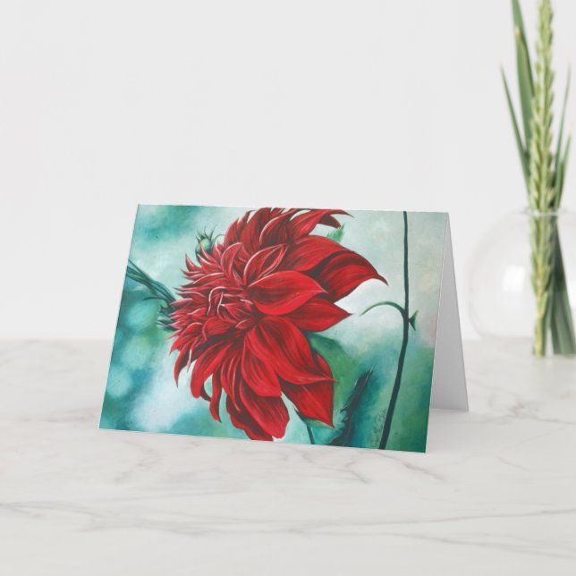 Red in Fury Greeting Card Kort (Framsida)