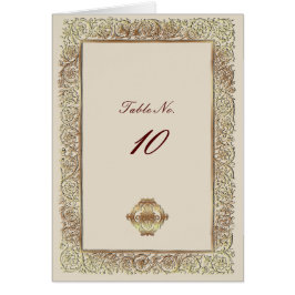 Red Indian Bröllop - Bordsnummer Card OBS Kort