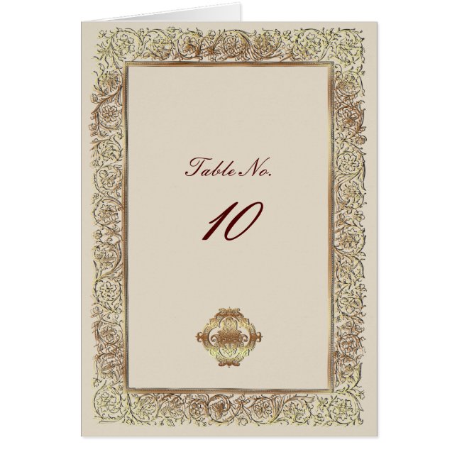 Red Indian Bröllop - Bordsnummer Card OBS Kort (Framsidan)