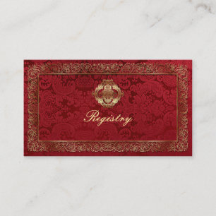 Red Indian Bröllop - Registry Card / Affärskort Tilläggskort
