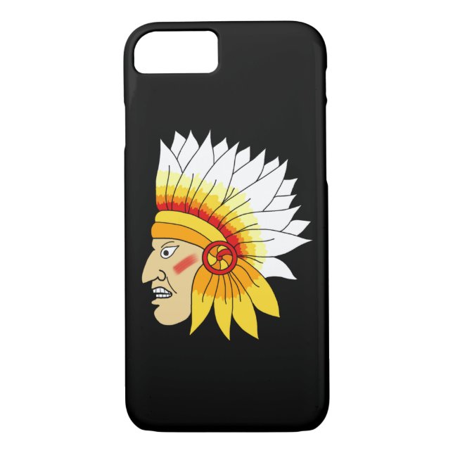 Red Indian Head Case-Mate iPhone Skal (Baksida)