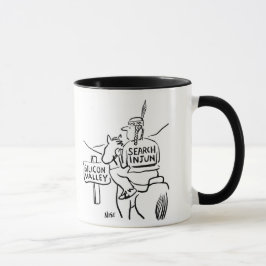 Red Indian on Horseback i Silicon Valley Mugg