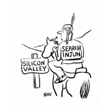 Red Indian on Horseback in Silicon Valley