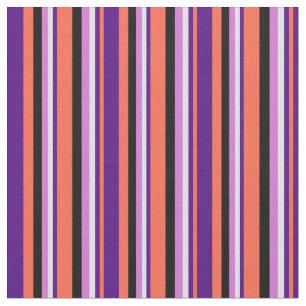 Red, Indigo, Lavender, Orchid & Black Linjer Tyg
