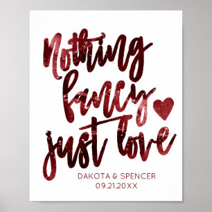 Red Ingenting Finare Just Kärlek Mörk Crimson Br Poster