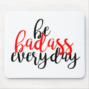 REd inspirationational Badass mousepad Musmatta