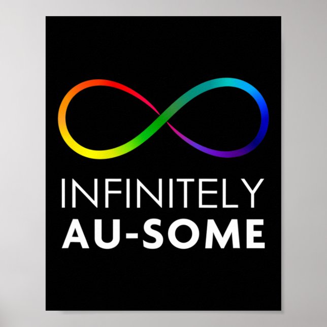 Red Instead Autism - Oändligt Au-som Oändlighet  Poster (Framsidan)