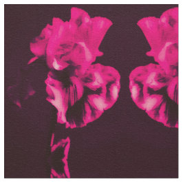 Red Iris Fabric Tyg