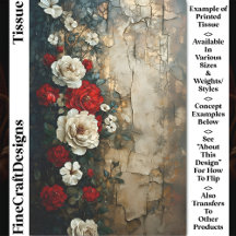 Red Ivory Ro, Åldras Weasted Wall CQ4 Decoupage