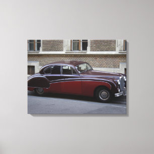 Red Jaguar Mark IX Canvastryck