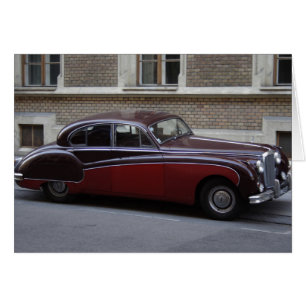 Red Jaguar Mark IX Hälsningskort