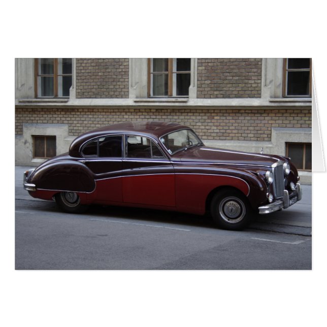 Red Jaguar Mark IX OBS Kort (Framsidan Horizontal)