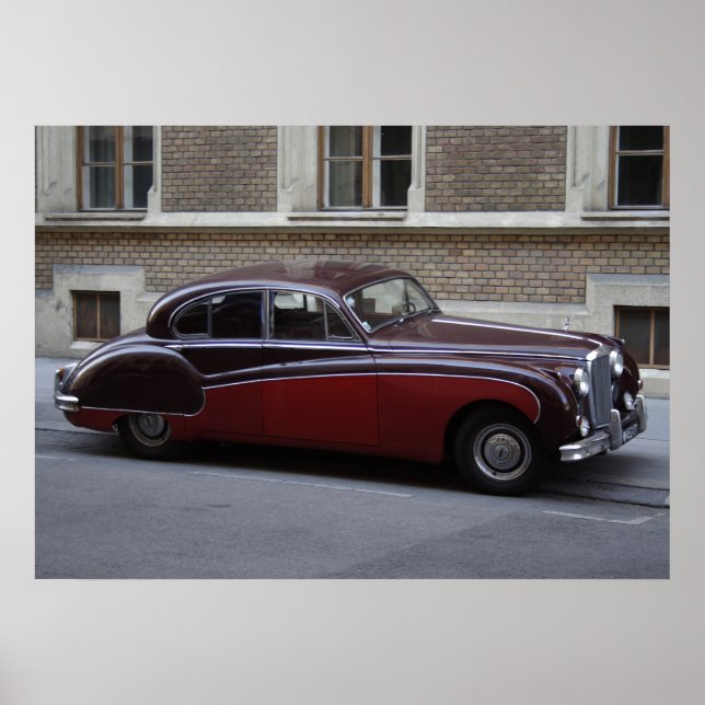 Red Jaguar Mark IX Poster (Framsidan)