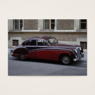 Red Jaguar Mark IX Visitkort