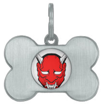 Red Japansk Hannya Mask