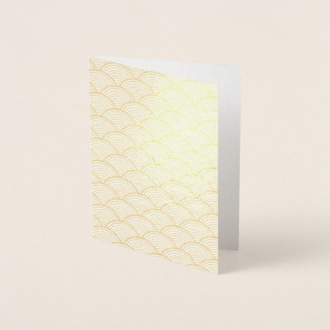 Red Japansk Wave Folierat Kort (Framsida)