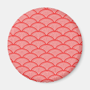 Red Japansk Wave Magnet