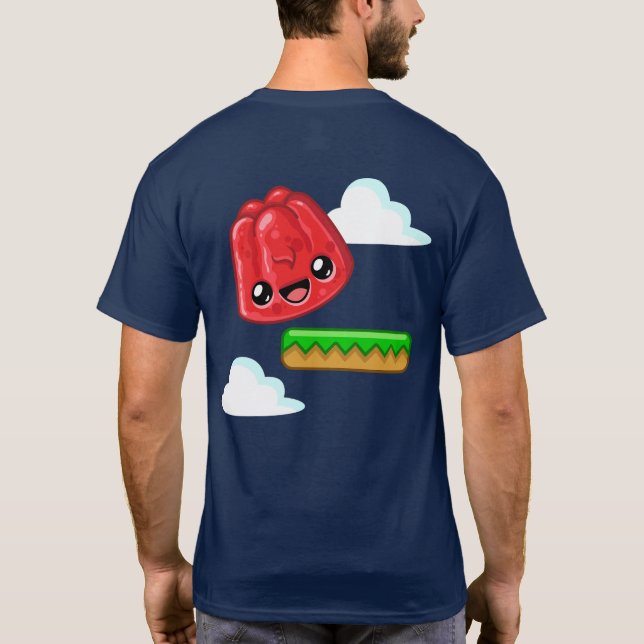 Red Jelly Happy Crest With Back Print - Happy Jump T Shirt (Baksida)