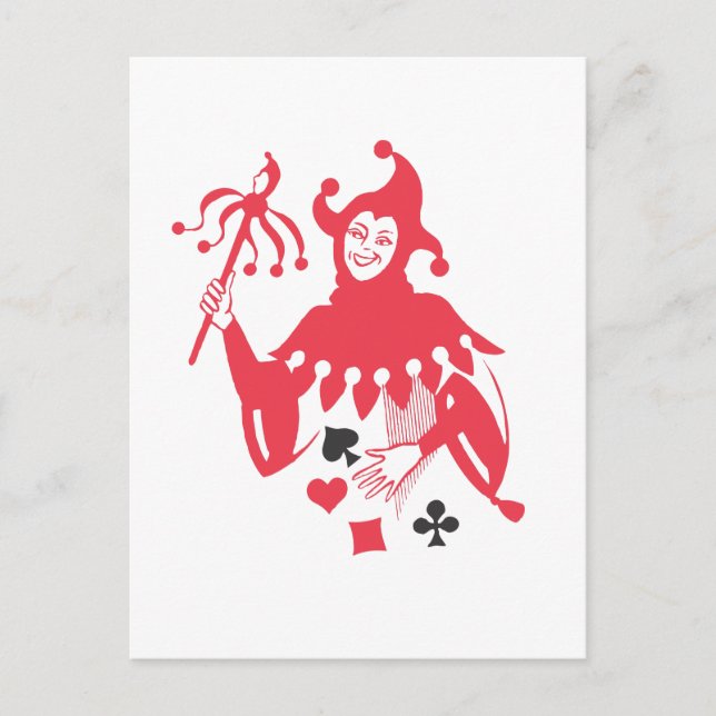 Red joker vykort (Framsida)