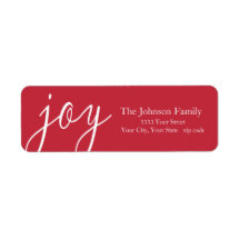 Red Joy Returetiketters