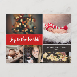 Red Joy to World Baby annons jul Helg Vykort