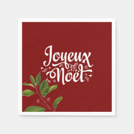 Red Joyeux Noel Pappersservett