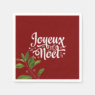 Red Joyeux Noel Pappersservett
