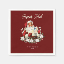 Red Joyeux Noel Pappersservett