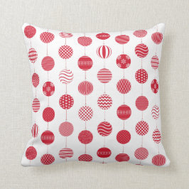 Red jul Boll Mönster Pillow Kudde