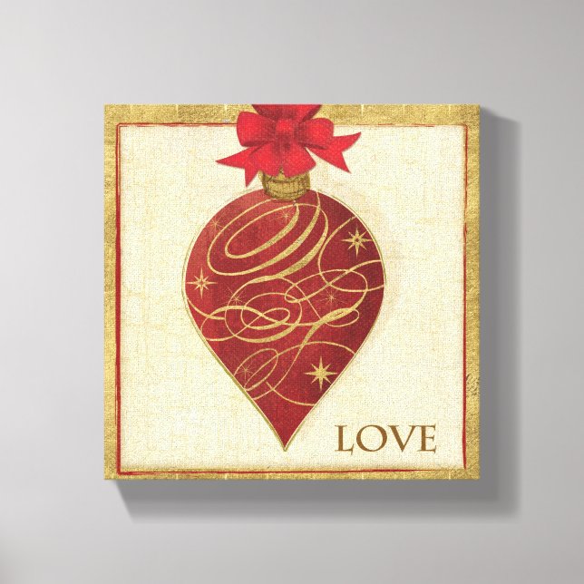 Red jul DŽcor Hope Canvastryck (Framsida)