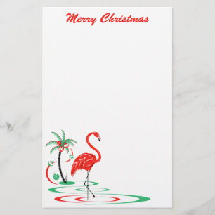 Red jul Flamingo God jul stationär