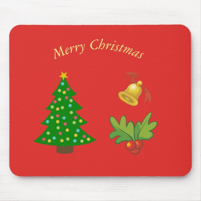 Red jul Mouse Pad Musmatta (Framsidan)