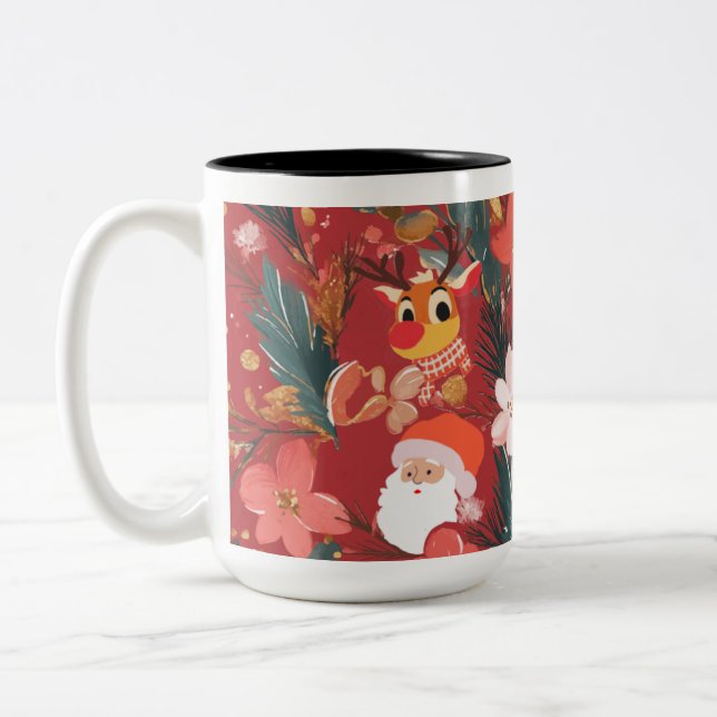 Red jul mugg design (Vänster)