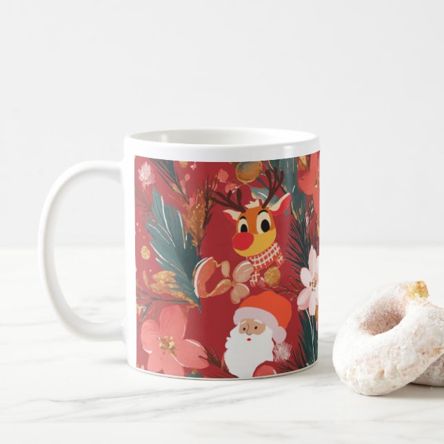 Red jul mugg design (Med munk)