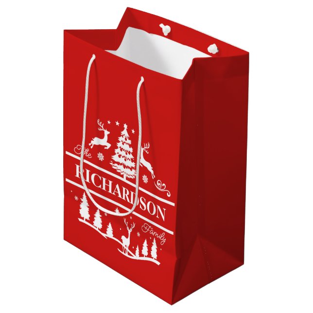 Red jul-Personligen Namn | HELGDAG (Framsidan Vinklad)