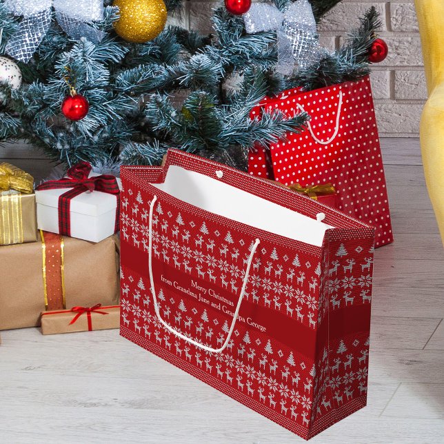 Red jul Rener Personlig Retro Helgdag (Skapare uppladdad)