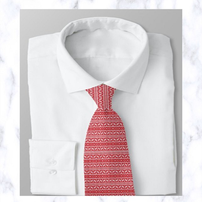 Red jul Sweater Neck Tie Slips (Skapare uppladdad)