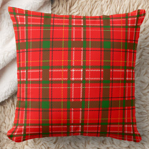 Red jul Tartan Play Mönster Design Kudde