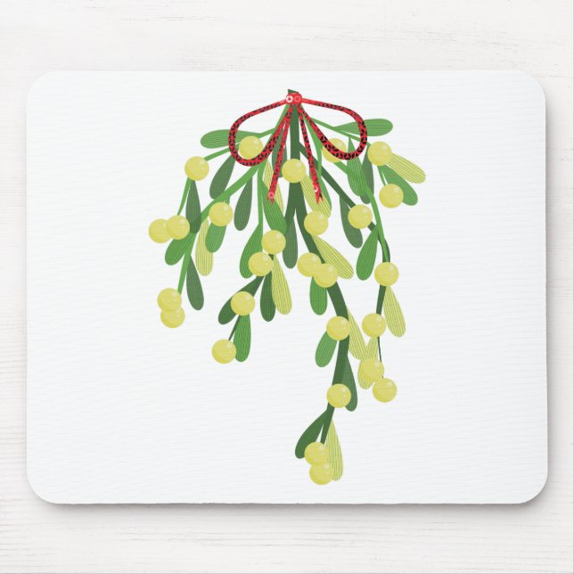 Red julafton mistletoe musmatta (Framsidan)