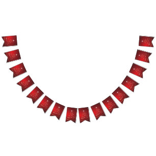 Red julgran christmas vimplar